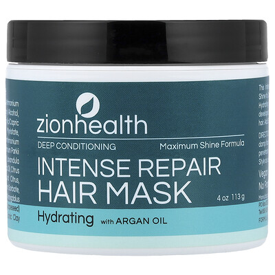 Product Image for Zion Health, Intense Repair Hair Mask, 4 oz (113 g)