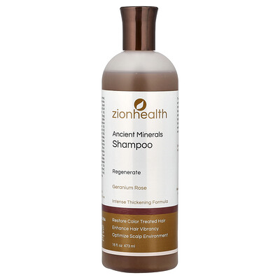 Product Image for Zion Health, Ancient Minerals Shampoo, Geranium Rose, 16 fl oz (473 ml)