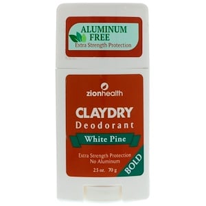 Отзывы о Зион Хэлс, Bold, Clay Dry Deodorant, White Pine, 2.5 oz (70 g)