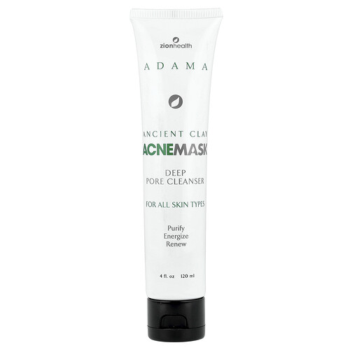 Zion Health, Adama, Ancient Clay AcneMask, Deep Pore Cleanser, Reiniger für alle Hauttypen, 120 ml (4 fl. oz.)