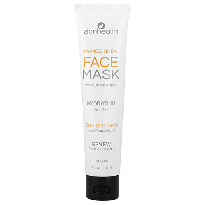 Product Image for Zion Health, Face Beauty Mask, For Dry Skin, Mango Shea, 4 fl oz (120 ml)