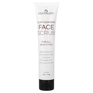 Zion Health, Clay Cleanser Face Scrub, Gesichtspeeling, für alle Hauttypen, 113 g (4 oz.)