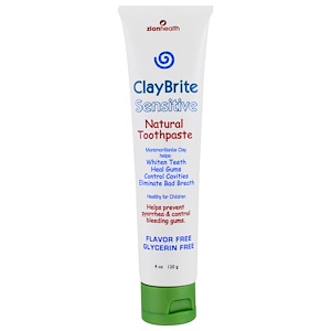 Отзывы о Зион Хэлс, ClayBrite, Sensitive Natural Toothpaste, 4 oz (120 g)