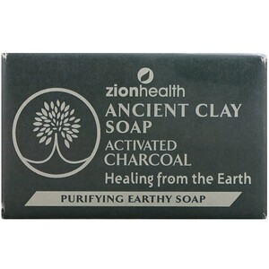 Отзывы о Зион Хэлс, Ancient Clay Soap, Purifying Earthy Soap, Activated Charcoal, 6 oz (170 g)