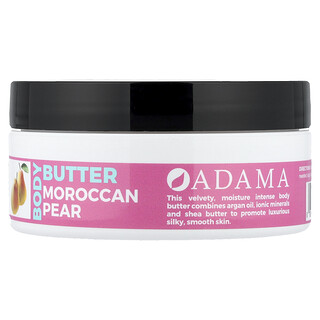 Zion Health, Adama, Manteca corporal con aceite de argán, Pera marroquí`` 118 g (4 oz)