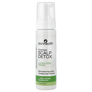 Zion Health, Foaming Scalp Detox with Apple Cider Vinegar, schäumende Kopfhautentgiftung mit Apfelessig, 210 ml (7 fl. oz.)