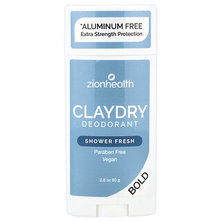 زيون هيلث‏, مزيل عرق Bold ، ClayDry ، انتعاش الاستحمام ، 2.8 أونصة (80 جم)