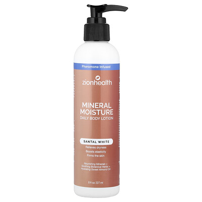 Product Image for Zion Health, Mineral Moisture Daily Body Lotion, Santal White , 8 fl oz (227 ml)