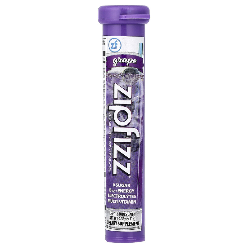 Energy Drink Mix, Grape, 20 Tubes, 0.39 oz (11 g) Each