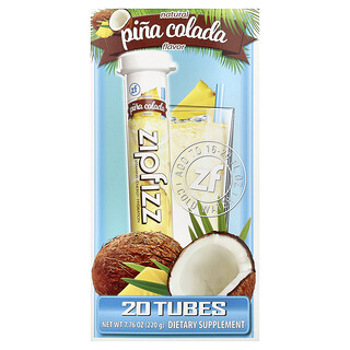 Zipfizz, Energy Drink Mix, Pina Colada, 20 Tubes, 0.39 oz (11 g) Each