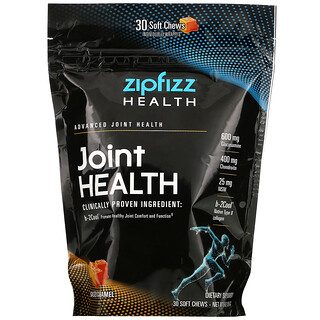 Zipfizz, ジョイントヘルス、塩キャラメル、ソフトチュアブルサプリメント30粒