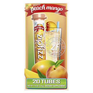 Zipfizz, Energy Drink Mix, Peach Mango, 20 Tubes, 0.39 oz (11 g) Each