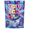 Zollipops, The Clean Teeth Pops, winogrono + niebieska malina, około 23-25 kawałków, 147 g