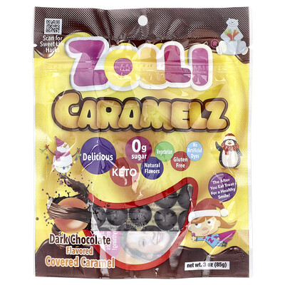 Product Image for Zollipops, Caramelz, Dark Chocolate, 3 oz (85 g)