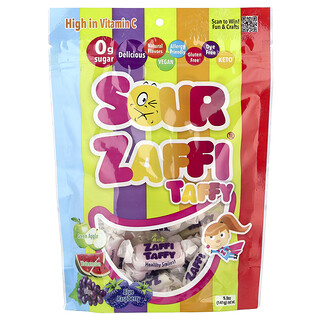 Zollipops, Sour Zaffi® Taffy, Assorted Fruit, 5 oz (141 g)