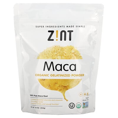 

Zint Maca Organic Gelatinized Powder 16 oz (454 g)