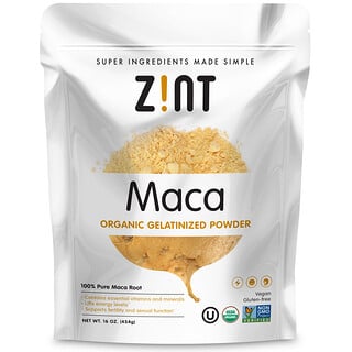 Zint, Maca, poudre gélatinée bio, 454 g (16 oz)