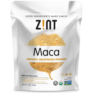 Зинт, Maca, Organic Gelatinized Powder, 16 oz (454 g) отзывы покупателей