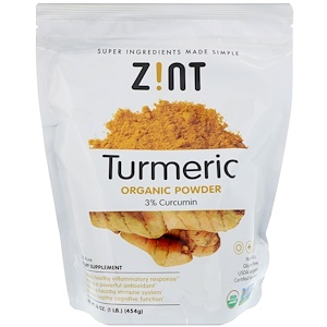 Z!NT, Organic Turmeric Powder, 16 oz (454 g)
