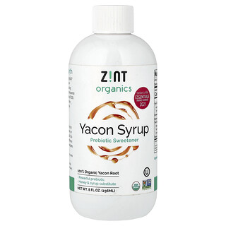 Zint, Organics, Yacon Syrup, Prebiotic Sweetener, 8 fl oz (236 ml)