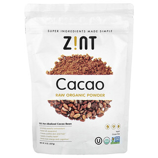 Zint, 未加工有机可可粉，8 盎司（227 克）