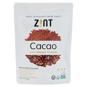Z!NT, Cacao Raw Organic Powder, 8 oz (227 g)