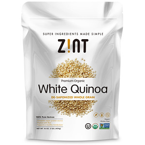 Отзывы о Зинт, Premium Organic, White Quinoa, De-Saponized Whole Grain, 16 oz (454 g)