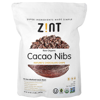 Product Image for Zint, Raw Organic Cacao Nibs, 32 oz (907 g)