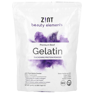 Zint, 明胶增稠蛋白质粉，优质牛肉，2 磅（907 克）