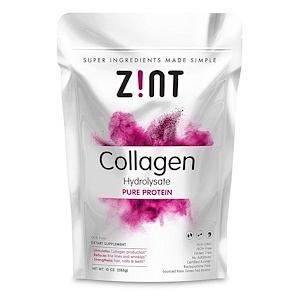 Z!NT, Collagen Hydrolysate, Чистый Протеин, 10 унций (283г)