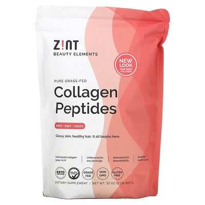 Zint Pure Grass-Fed Collagen Peptides Unflavored 32 oz (907 g)