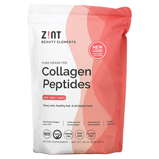 Zint, 全草饲胶原蛋白肽，原味，32 盎司（907 克）