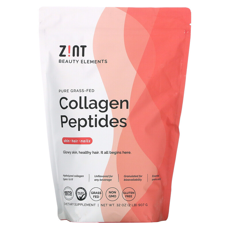 Zint Pure Grass Fed Collagen Peptides Hydrolyzed Collagen Types I And Iii 32 Oz 907 G Iherb 7476