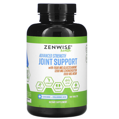 

Zenwise Health дополнительная сила для поддержки суставов, 180 таблеток