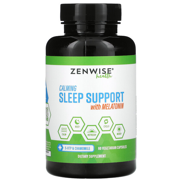 Zenwise Health, 促睡眠膠囊，含褪黑荷爾蒙，60 粒素食膠囊