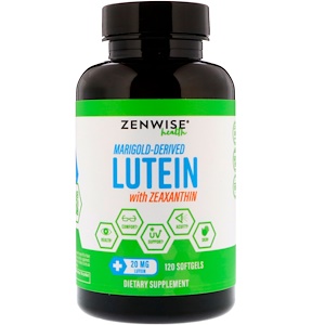 Отзывы о Зенвайз Хэлс, Marigold-Derived Lutein with Zeaxanthin, 20 mg, 120 Softgels