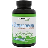 Zenwise Health, Ежедневные пищеварительные ферменты с пребиотиками + пробиотиками, 180 вегетарианских капсул отзывы