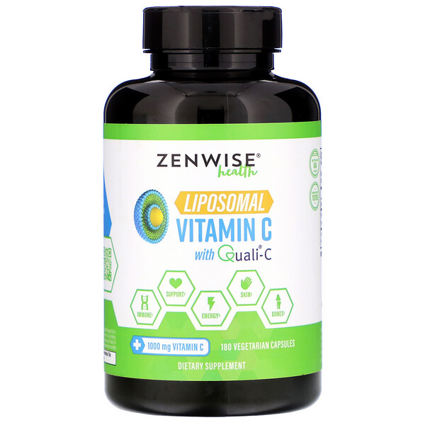 Zenwise Health, Liposomal Vitamin C with QualiC, 1,000 mg, 180