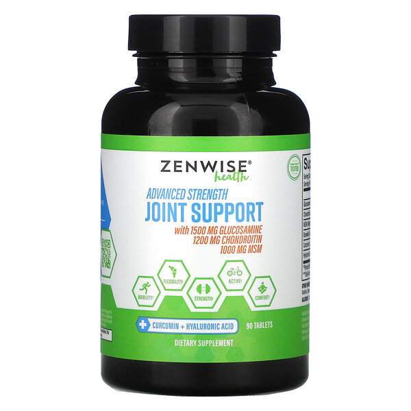 Zenwise Health‏, Advanced Strength Joint Support, 90 Tablets