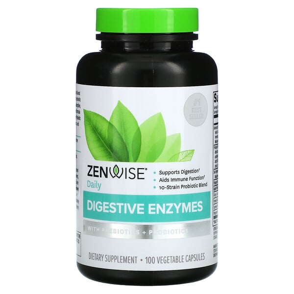Zenwise Health‏, Digestive Enzymes, 100 Vegetarian Capsules