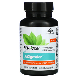 Zenwise Health, ENDigestion，60 粒素食胶囊