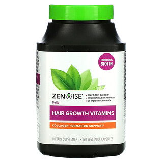 Zenwise Health, Hair Growth Vitamins, 120 Vegetable Capsules