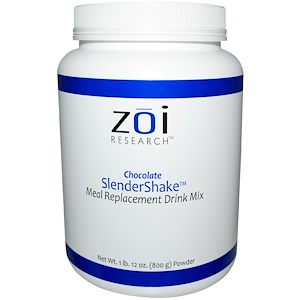 Отзывы о ZOI Research, SlenderShake, Meal Replacement Drink Mix, Chocolate, 1 lb 12 oz (800 g)