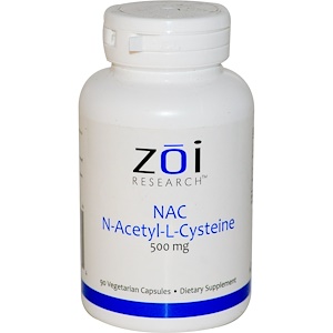 Отзывы о ZOI Research, NAC, N-Acetyl-L-Cysteine, 500 mg, 90 Veggie Caps