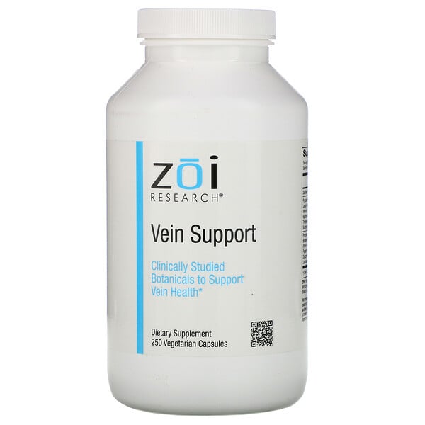 ZOI Research, Поддержка для вен, 250 вегетарианских капсул