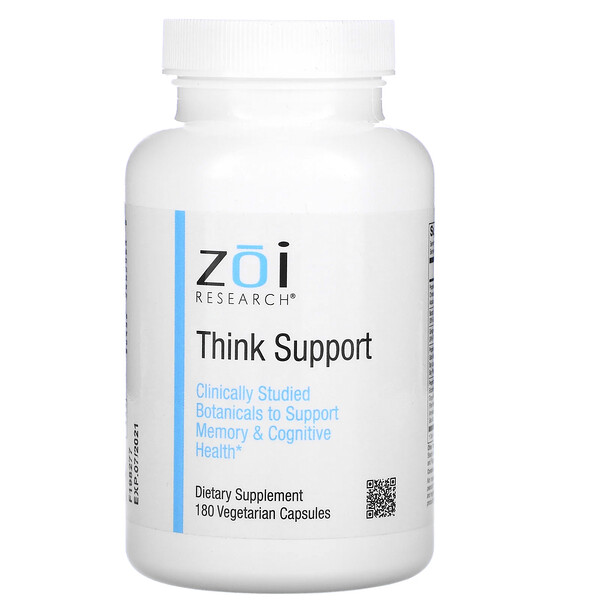 ZOI Research, поддержка мыслительных способностей, 180 растительных капсул
