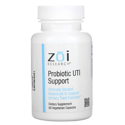 ZOI Research Поддержка уровня пробиотиков при ИМП, 60 растительных капсул