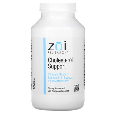 ZOI Research средство для поддержания уровня холестерина, 250 вегетарианских капсул
