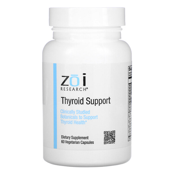 ZOI Research, Поддержка щитовидной железы, 60 вегетарианских капсул