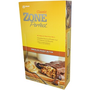 Отзывы о Зоун Перфект, Classic, All-Natural Nutrition Bars, Chocolate Peanut Butter, 12 Bars, 1.76 oz (50 g) Each